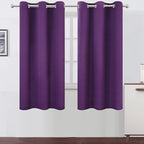 LEMOMO Purple Blackout Curtains/42 x 63 Inch/Set of Two Panels Grommet Bedroom by Lemomo