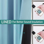 Yakamok 100% Blackout Curtains 84 Inches Long, 2 Thick Layers Heat and Full - Image 4