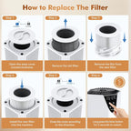 Air Purifiers for Home, H13 HEPA Filter, 25dB Quiet with Fragrance Diffuser