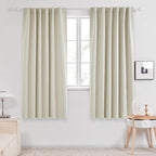 Deconovo Blackout Curtains, Thermal Insulated, W52 x L72 2 Panels, Back Tab - Image 2