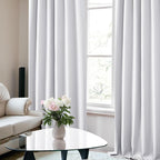 Deconovo Blackout Curtains, Thermal Insulated, W52 x L54 2 Panels, Back Tab - Image 5