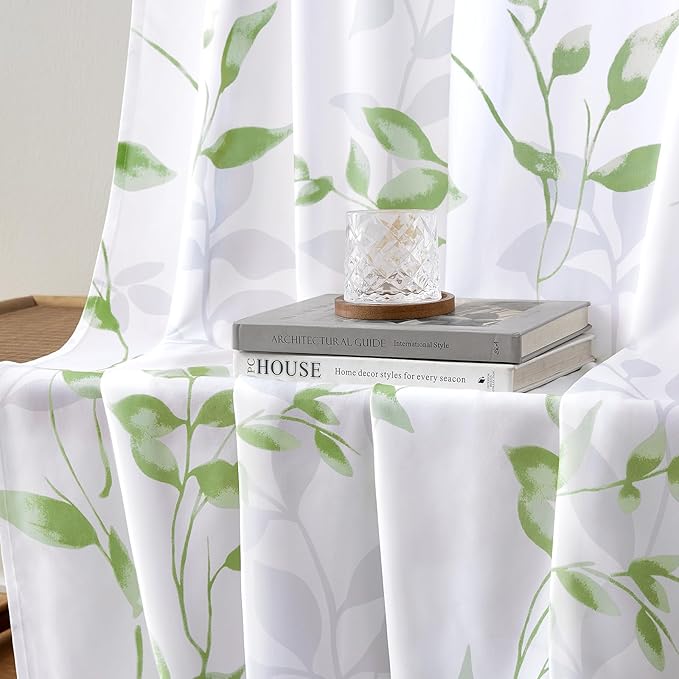 HOMEIDEAS Kitchen Curtains, Short Non-See-Through Privacy 30X24 Inch Length - Image 5
