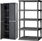 Sterilite 4 Shelf Unit, Heavy-Duty Plastic Utility Storage Rack, 3-Pack