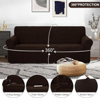 U-NICE HOME Stretch Couch Cover Sofa Cover Sofa Slipcover Furniture Protector - Image 3