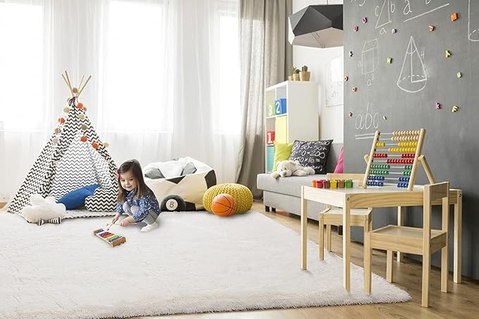 TWINNIS Super Soft Shaggy Rugs Fluffy Carpets 5x7 Feet, Indoor Modern Plush - Image 4
