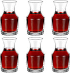 Remagr 12 Pack Wine Carafes Glass Small Single Serving Decanter,6.5 oz
