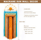 Artilady Macrame Wall Hanging Tapestry, Boho Sun Art Decor Dream Catcher