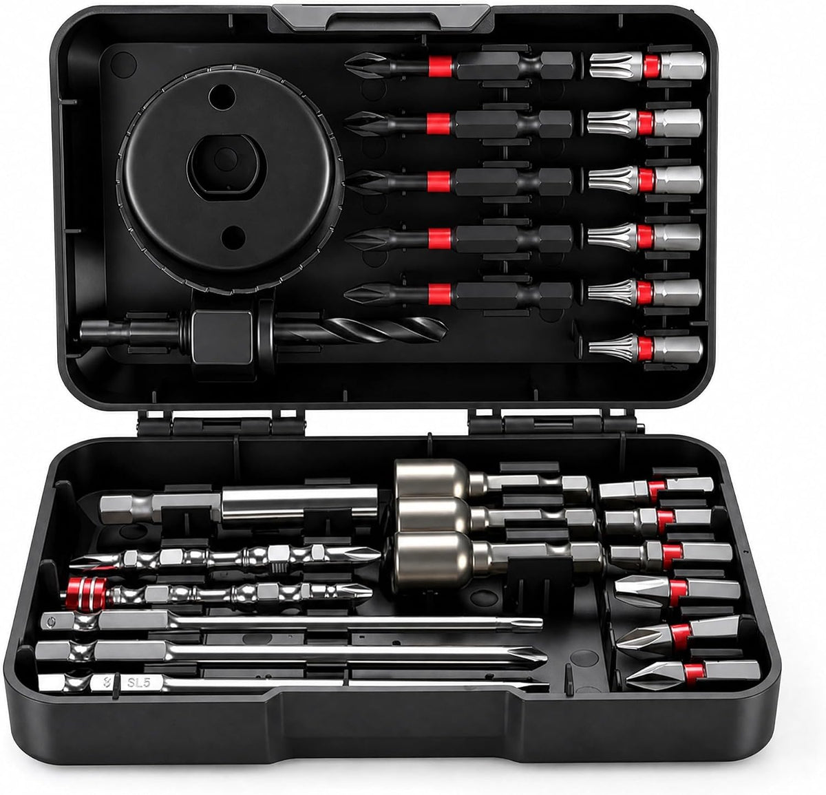 27‑in‑1 Magnetic Screwdriver Bit Set, Hex Socket Tool Kit