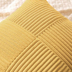 MIULEE Golden Mustard Decorative Throw Pillow Covers 20x20 Inch - Image 2