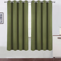 LEMOMO Olive Green Thermal Blackout Curtains/52 x 72 Inch/Set of 2 Panels Room by Lemomo