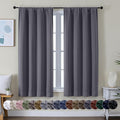 Simplebrand Ava Grey Blackout Curtains by Simplebrand