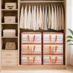 KYODOLED 10-Pack Clear Moving Bags Heavy Duty Extra Large, Storage Totes