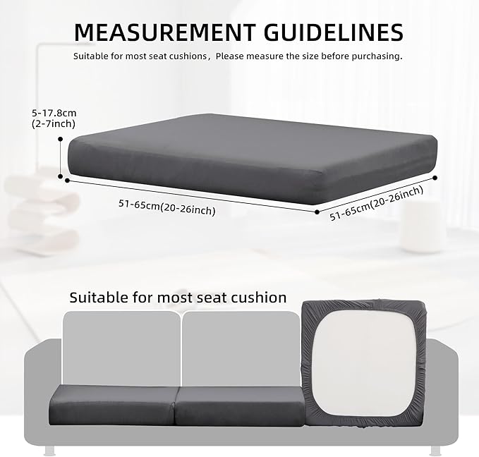 14Pcs Outdoor Cushion Covers, Patio Cushion Covers, Stretch Elastic Slipcovers - Image 2