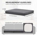 14Pcs Outdoor Cushion Covers, Patio Cushion Covers, Stretch Elastic Slipcovers - Image 2