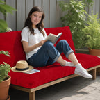 Outdoor Bench Cushion Waterproof, Tufted Bench Seat Cushion
