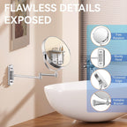Auxmir 8" Double-Sided Wall-Mounted Makeup Mirror, 1X/30X Magnifying Mirror