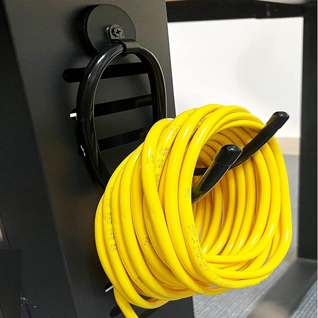 4 Pack Strong Garage Magnetic Hooks, Power Tool Organizer Rack, Heavy Duty Storage Utility Magnet Hooks for Power Drill,Garden Tools, Hose,Pegboard,Garage, Workshop for Indoor & Outdoor Hanging