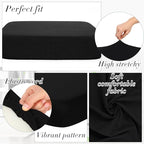Newwiee 8Pcs Patio Cushion Covers Stretch Outdoor Cushion Cover Replacement - Image 3
