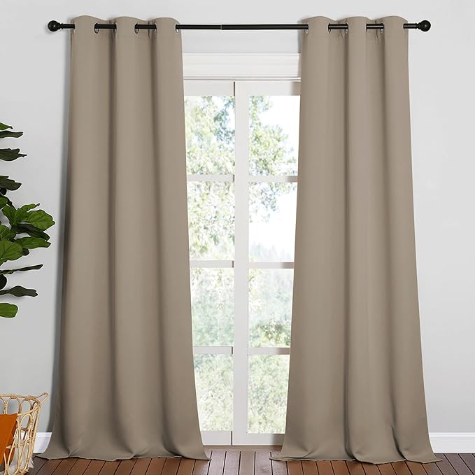 NICETOWN Patio Glass Door Blackout Curtains by NICETOWN