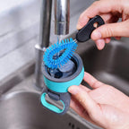 MOSOLAN 3-in-1 Water Bottle Brush and Straw Cleaning Set, Flat Head