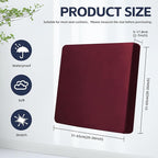 8Pcs Outdoor Cushion Covers, Patio Cushion Covers, Stretch Elastic Slipcovers - Image 2