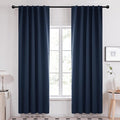 Deconovo Blackout Curtains, Thermal Insulated, W42 x L84 2 Panels, Back Tab by Deconovo