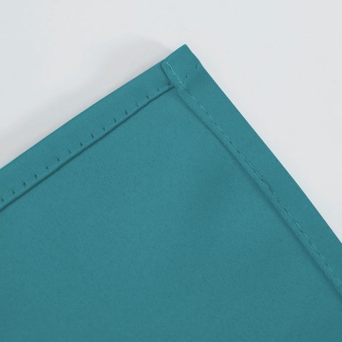 LEMOMO Blackout Curtains 52 x 90 Inch Long Sea Teal Curtains Set of 2 Panels - Image 7