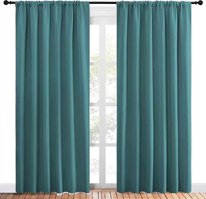 NICETOWN Living Room Curtains, Window Curtain Panels, Thermal Insulated Solid - Image 2