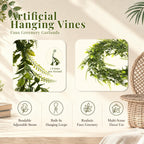 6 Pack 5.6 Ft Faux Greenery Vines, Artificial Hanging Plant Patio Decor