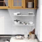 WALMANN 2-Pack Garage Wall Shelf, 23.5" x 12" Wall-Mounted Storage Shelves