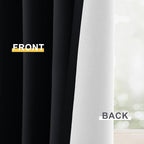 Yakamok 100% Blackout Curtain Panels 72 inches Cold and Light Blocking Drapes - Image 6