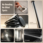 3 in 1 Floor Scrub Brush with Long Handle & Squeegee Tweezer: Up to 54"
