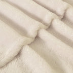BEDELITE Fleece Blanket Beige Throw Blankets - Image 7