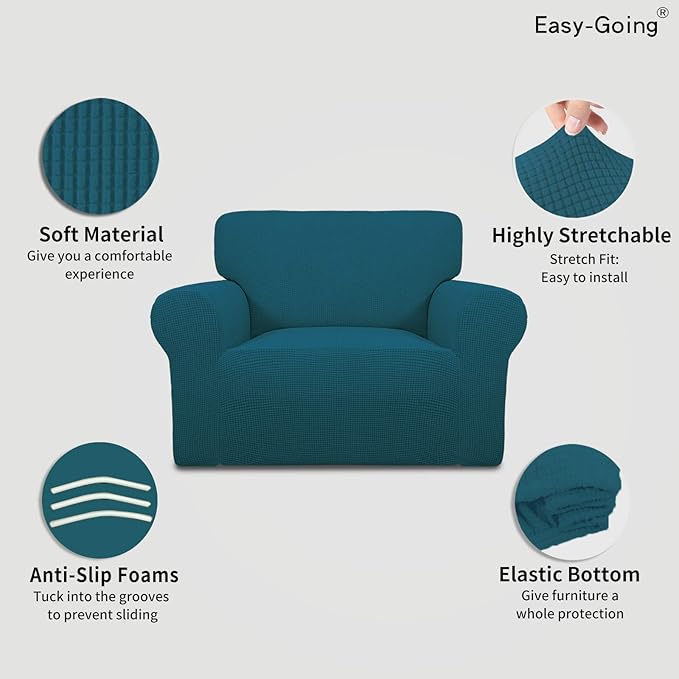 Easy-Going Stretch Oversized Chair Sofa Slipcover 1-Piece Couch Sofa Cover - Image 3