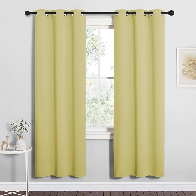 NICETOWN Bedroom Curtain Panels Blackout Draperies, Thermal Insulated Solid by NICETOWN