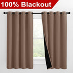 NICETOWN Bedroom Full Blackout Curtain Panels, Super Thick Insulated Window - Image 2