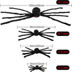Colovis 6 Pcs Large Scary Halloween Spider Decorations for Outdoor, Yard