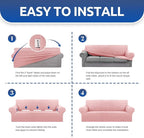 KEKUOU Stretch Loveseat Sofa Cover Slipcover, Couch Covers - Image 6