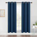 NICETOWN Blackout Window Curtains 70" L, 2 Panels, 34 inch, Moroccan Blue by NICETOWN