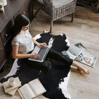 AROGAN Oversized Faux Cow Hides and Skins Rug-5.2 × 6.2 Feet Cow Print Area Rugs - Image 4