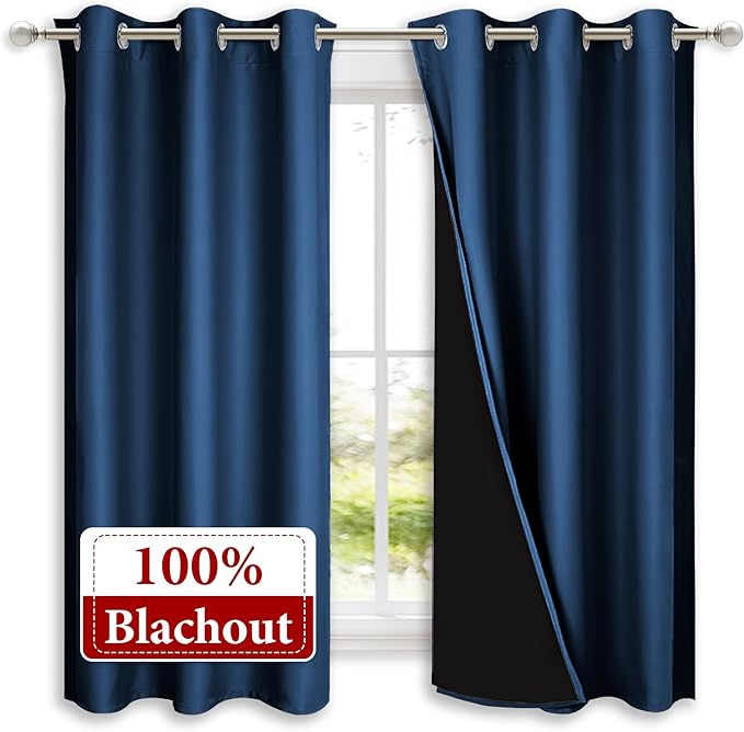 NICETOWN 100% Blackout Curtains - Image 2
