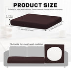 8Pcs Outdoor Cushion Covers, Patio Cushion Covers, Stretch Elastic Slipcovers - Image 2