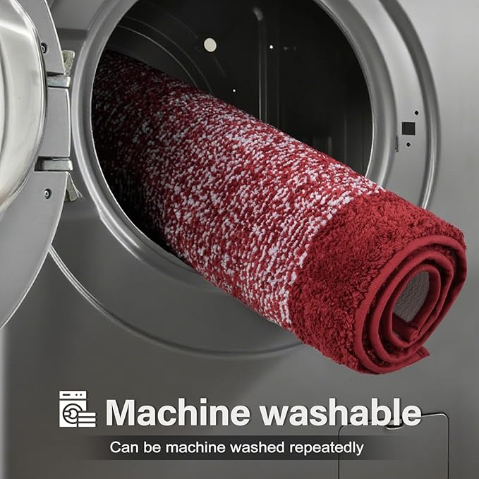 Bathroom Rugs 24x17 Non Slip Washable, Soft Absorbent Quick Dry Mats - Image 9
