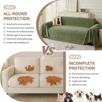 Couch Cover for Dogs, Boho Sofa Covers for 3 Cushion Couch, Chenille Sofa - Image 3