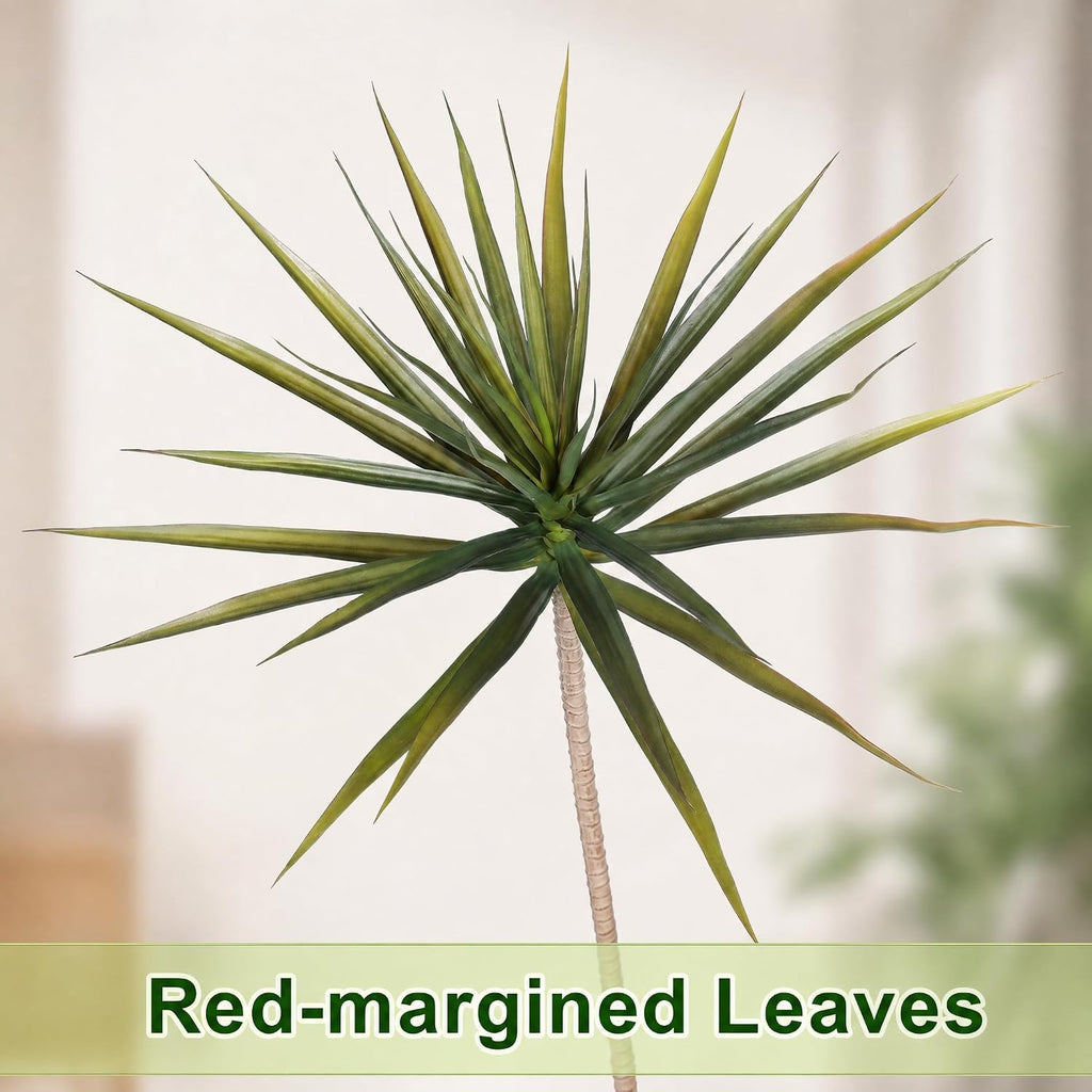 Artificial Dracaena Marginata Tree 5FT Faux Dragon Plant with Roots 60inch