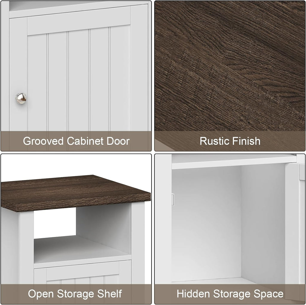 ChooChoo Farmhouse Nightstands with Storage