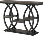 Tribesigns 39.4" Console Table, Sofa Table, Accent Tables, Black Brown