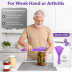 Jar Bottle Opener, Seniors Week Hand, Secure Grip Wide Size Lid,Long Handle