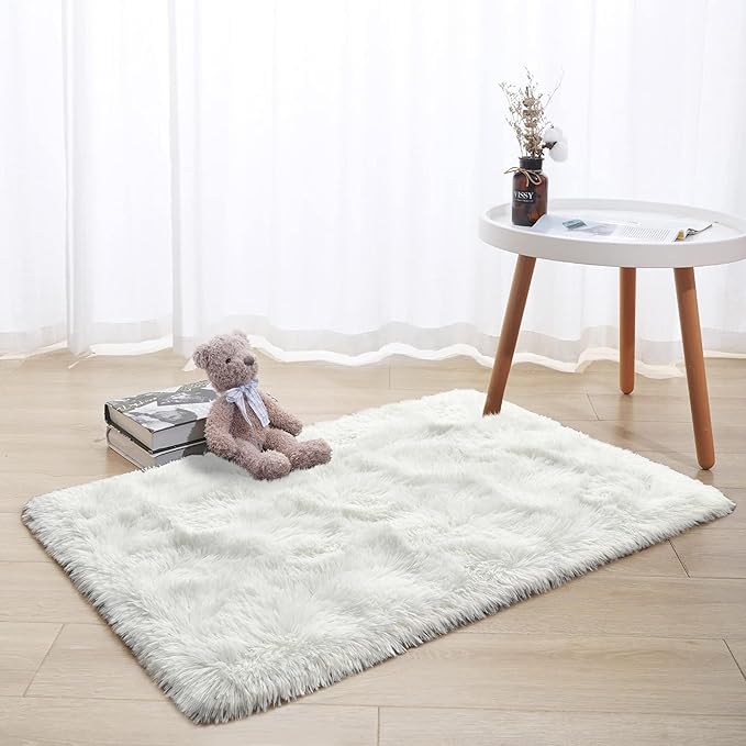 Tepook Super Soft Fluffy Rug for Bedroom, Modern Shaggy Fuzzy Kids Rugs for - Image 3