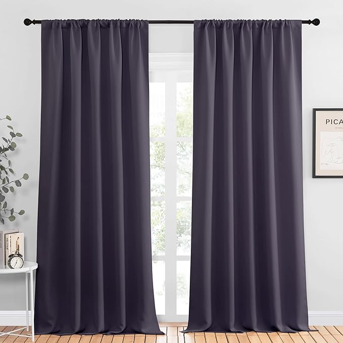 NICETOWN Blackout Curtains for Living Curtains, 2 Panels, 52 by 95, Room by NICETOWN